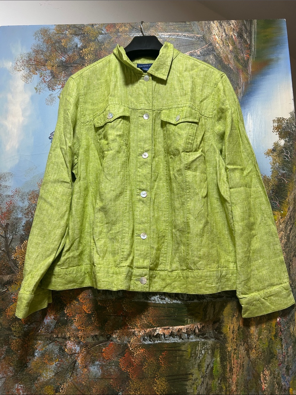 100% Linen CHARTER CLUB Jacket.